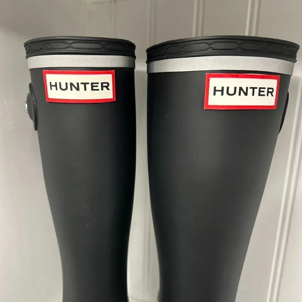 Hunter original reflective outline boot in US 2 Little Kid